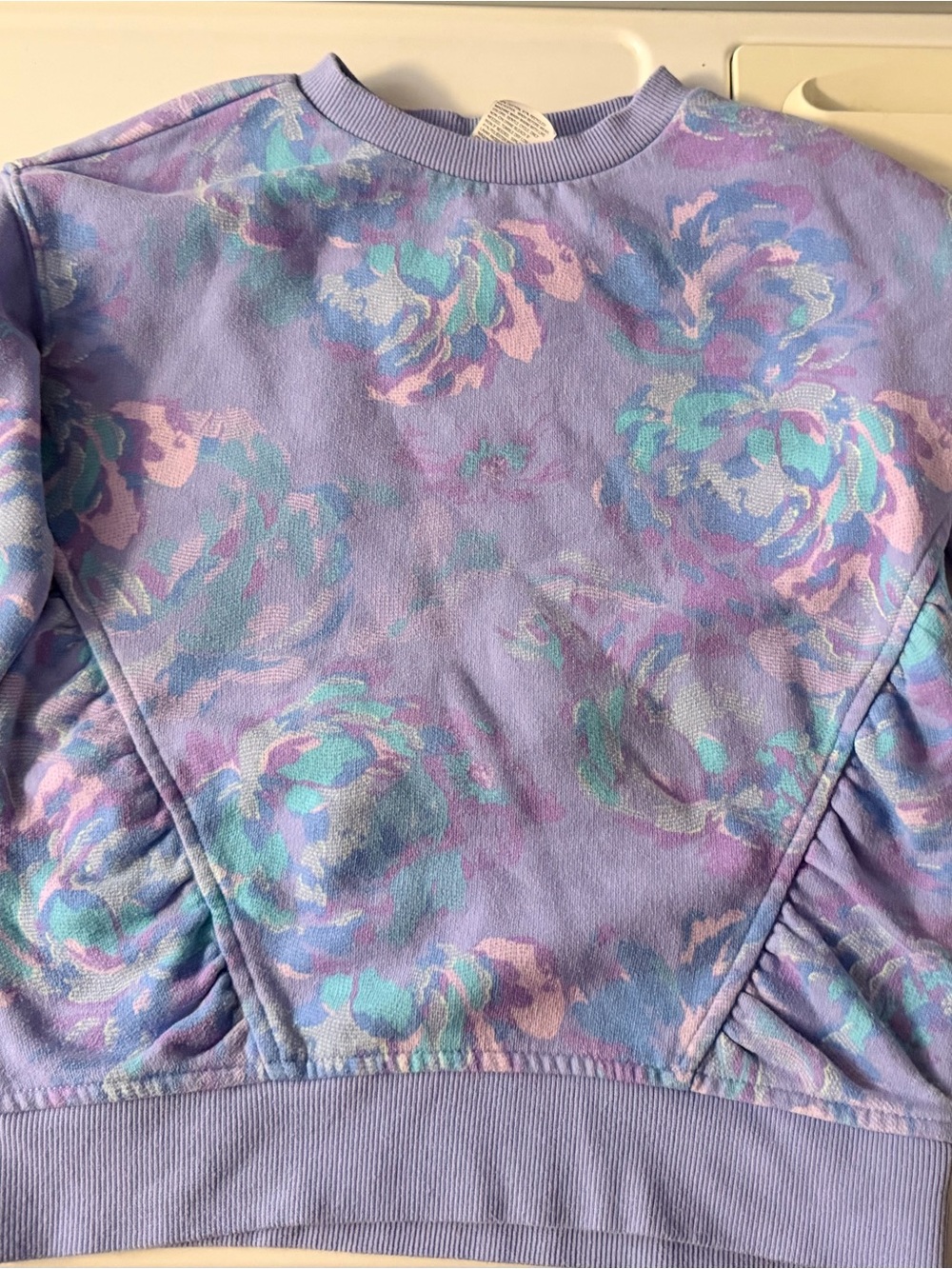 all in motion Lavender Tie-Dye Crewneck